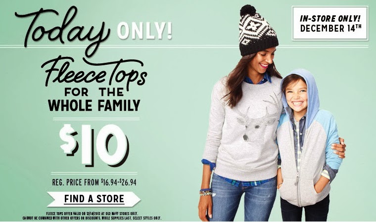 Old navy specials today We have hand-picked today's best deals for Old Navy. Get the best deals on all Old Navy products only at BeFrugal.
